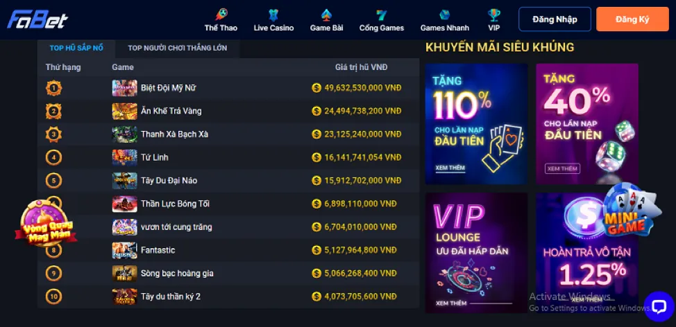 Kho game đa dạng xs9988